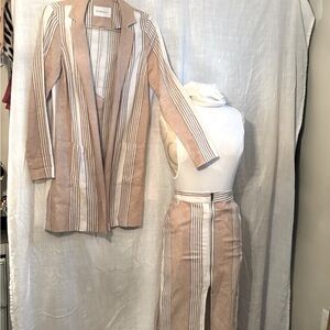 BCBG. Linen midi with jacket set